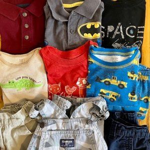 Boy's 2T Clothing Lot: Carter's, Osh Kosh & More!